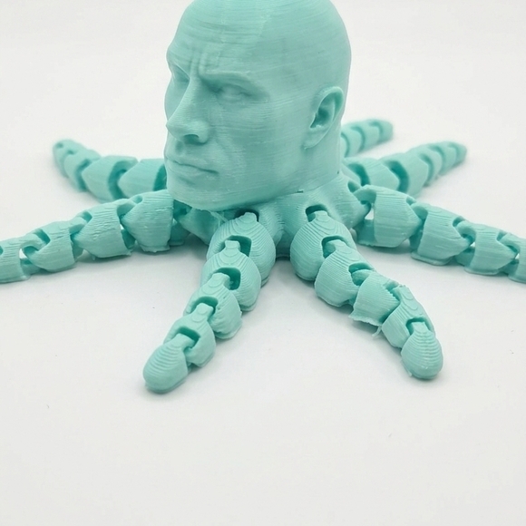 The Rocktopus - Articulated 3D Printed Fidget Toy WWE Dwayne The Rock Johnson - Picture 4 of 7